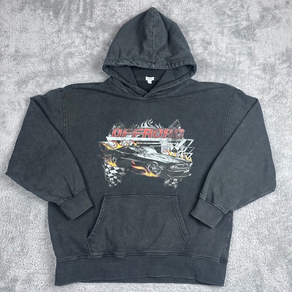 Garage Other - Garage Hoodie Mens Large Black Offroad Car Graphic‎ Pullover Relaxed Fit Vintage